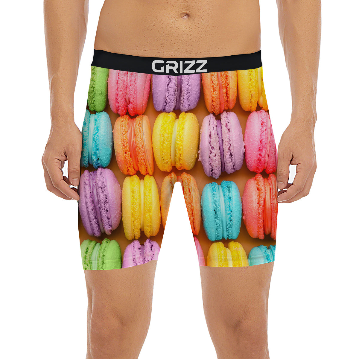 Macarons Colorful Print Boxer Briefs-grizzshop