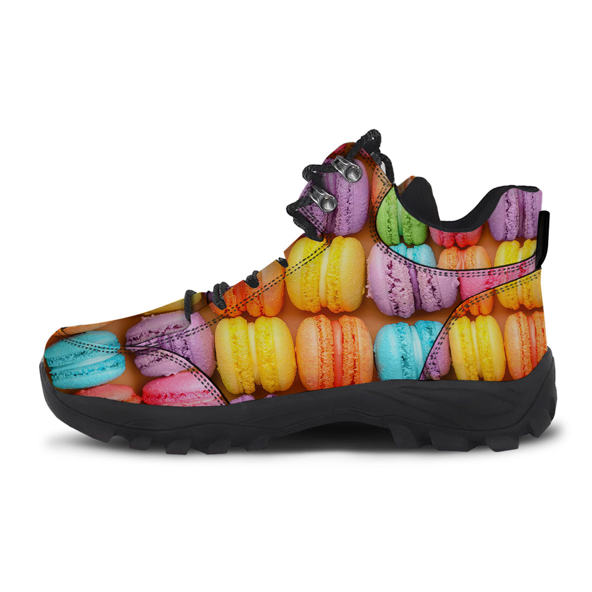Macarons Colorful Print Hiking Shoes-grizzshop