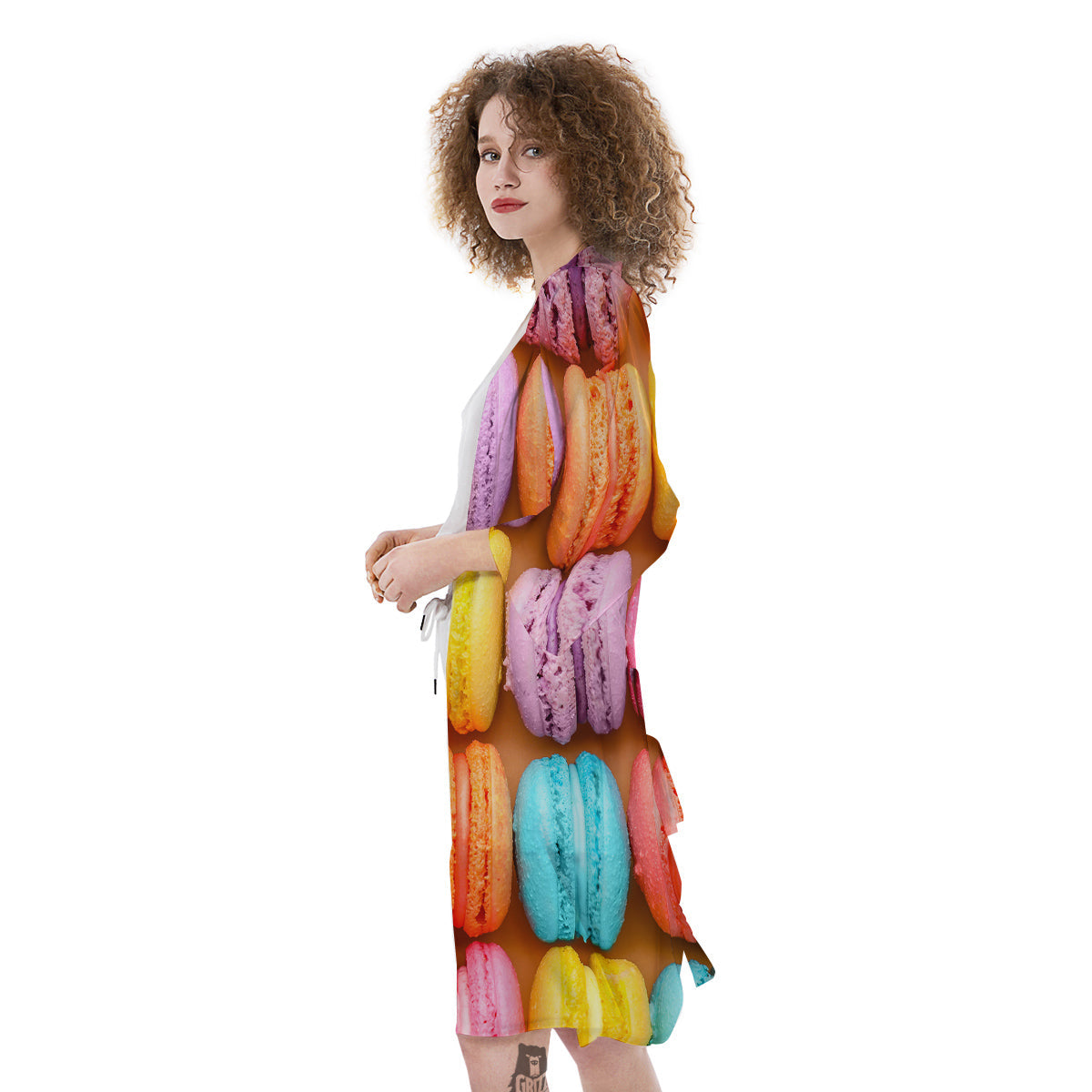 Macarons Colorful Print Kimono-grizzshop