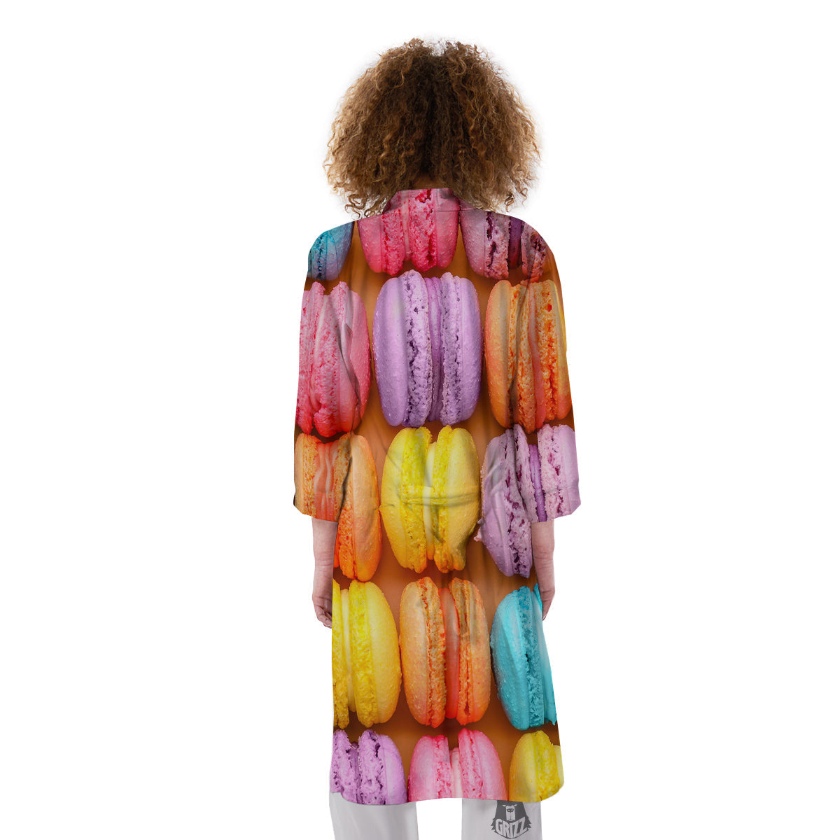 Macarons Colorful Print Kimono-grizzshop
