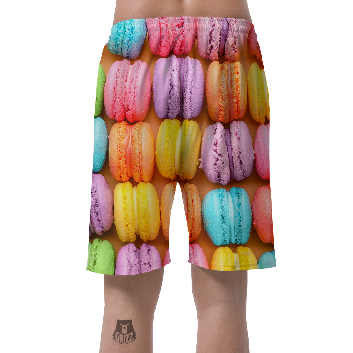 Macarons Colorful Print Men's Shorts-grizzshop