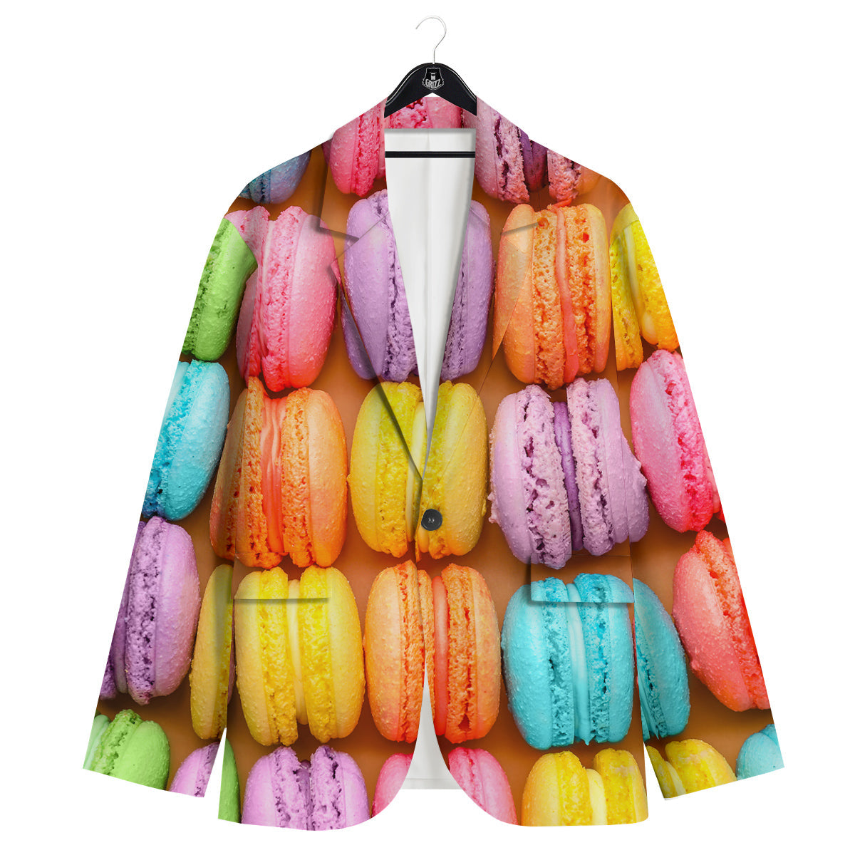 Macarons Colorful Print Men's Sport Coat-grizzshop