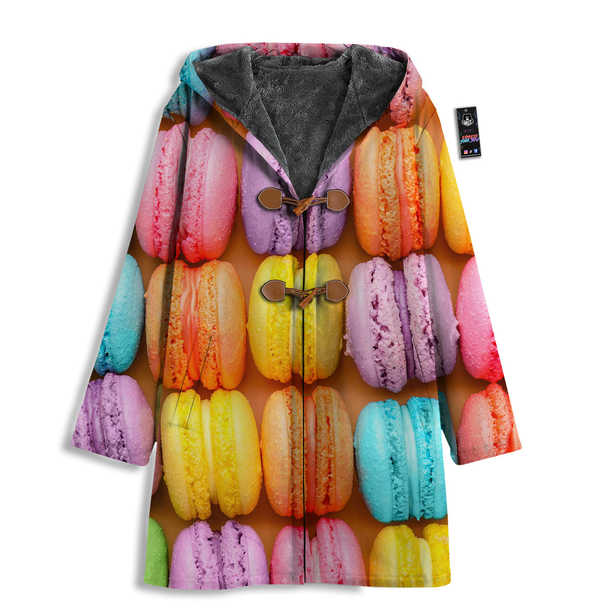 Macarons Colorful Print Men's Windbreaker Jacket-grizzshop