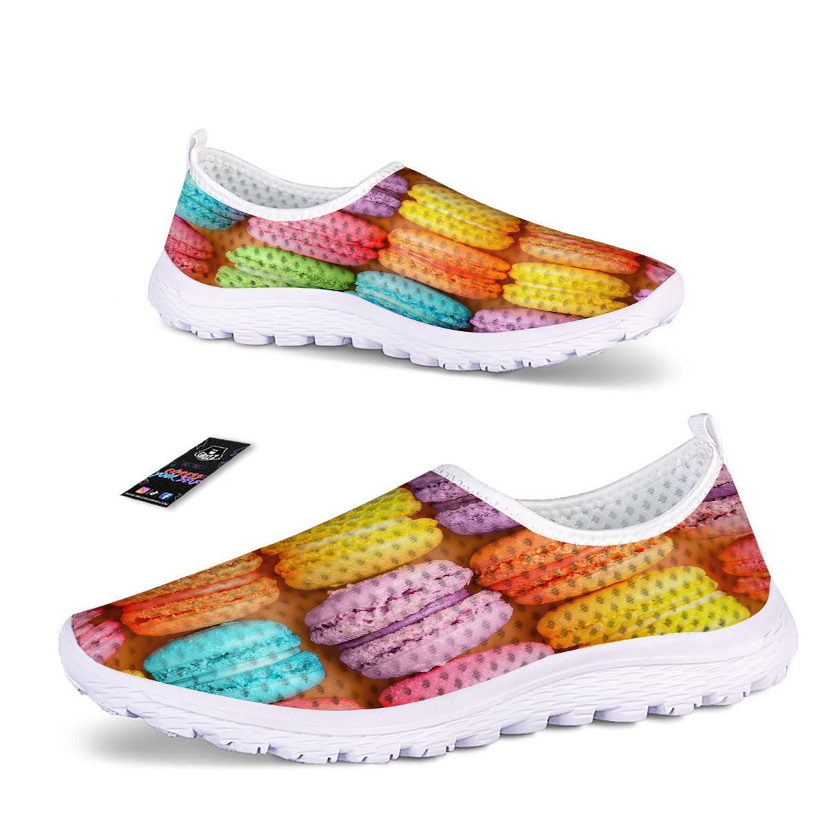 Macarons Colorful Print Nurse Shoes-grizzshop