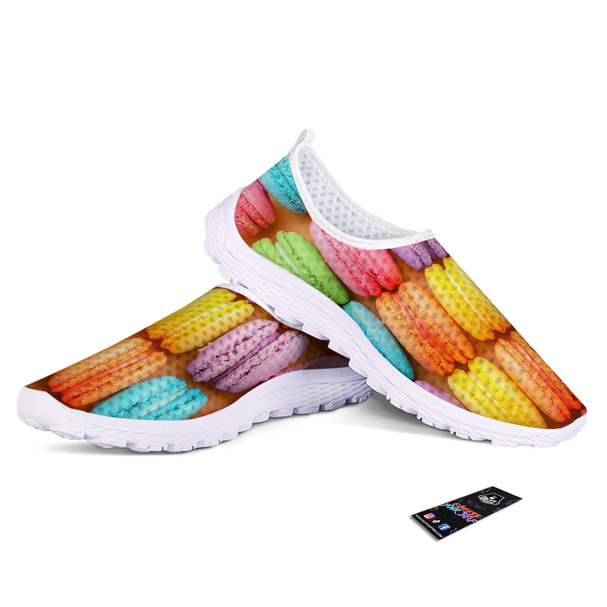Macarons Colorful Print Nurse Shoes-grizzshop