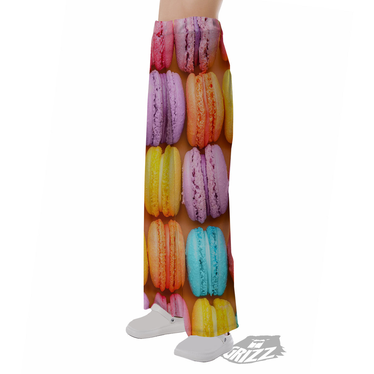 Macarons Colorful Print Pajama Pants-grizzshop