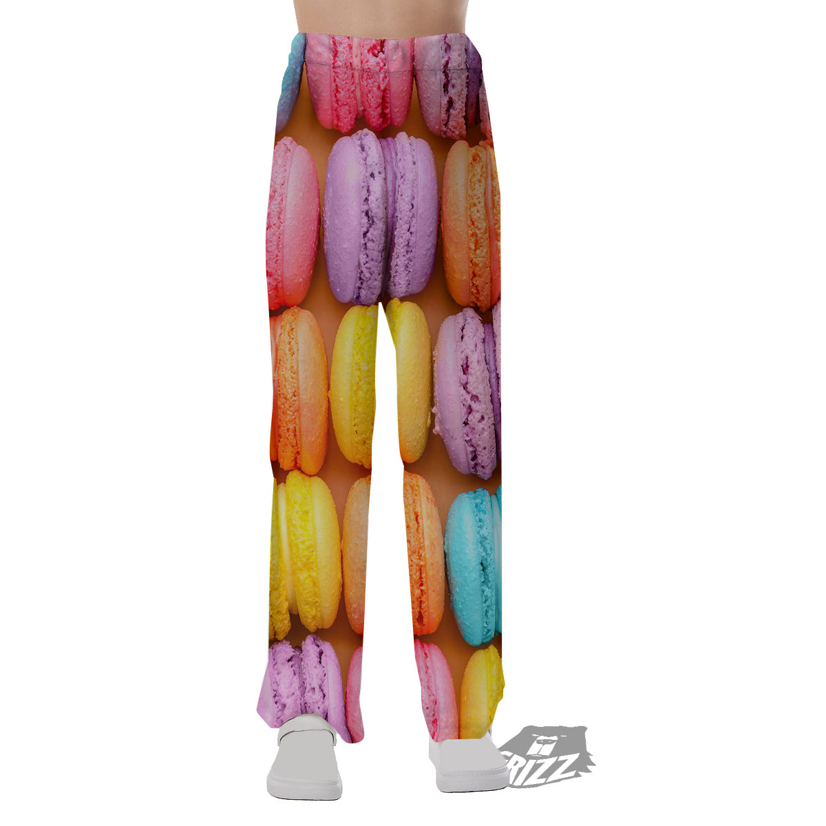 Macarons Colorful Print Pajama Pants-grizzshop