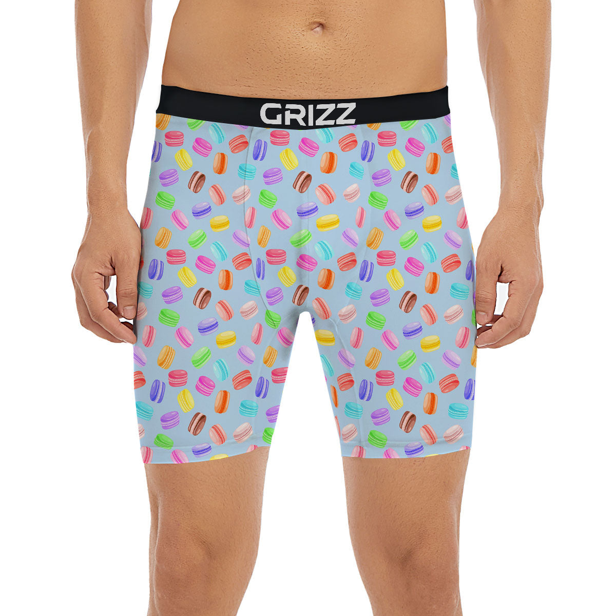 Macarons Colorful Print Pattern Boxer Briefs-grizzshop