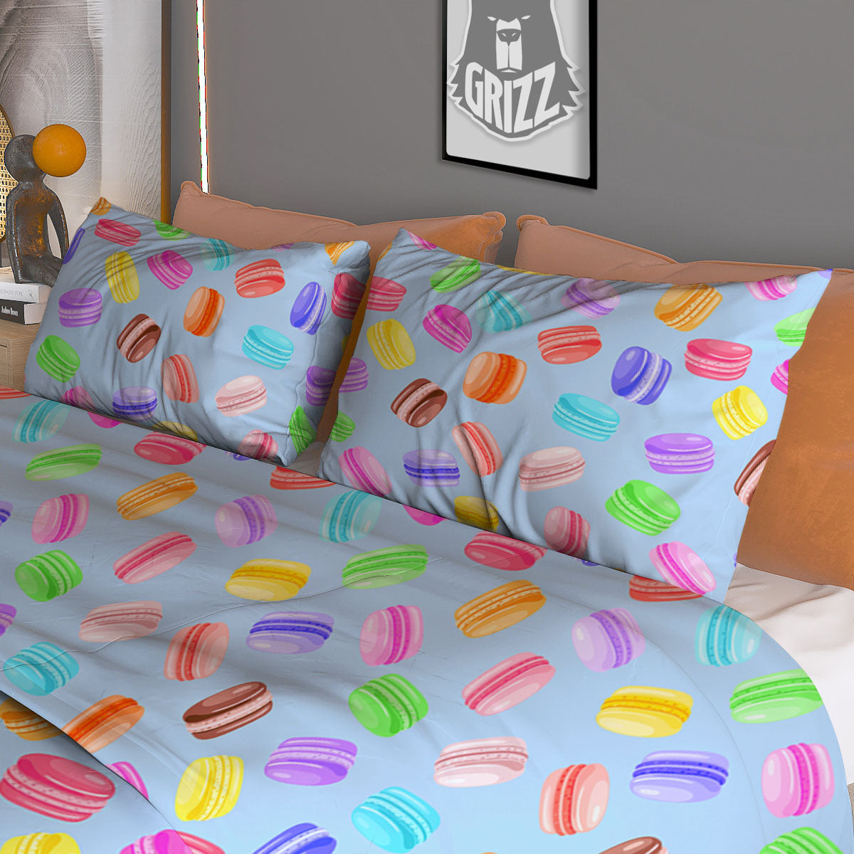 Knot Symbol Gold Celtic Print Duvet Cover Bedding Set