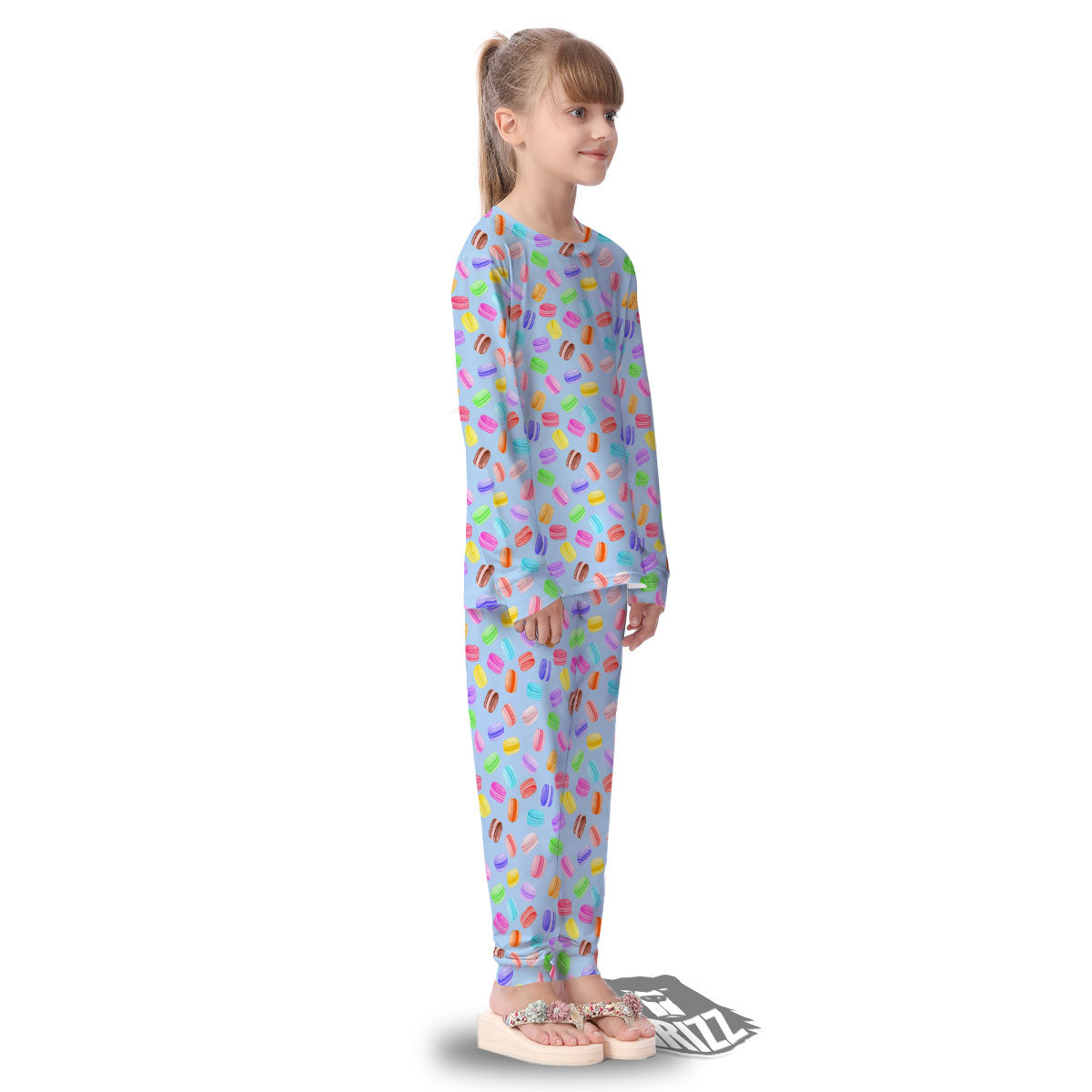 Macarons Colorful Print Pattern Kid's Pajamas-grizzshop