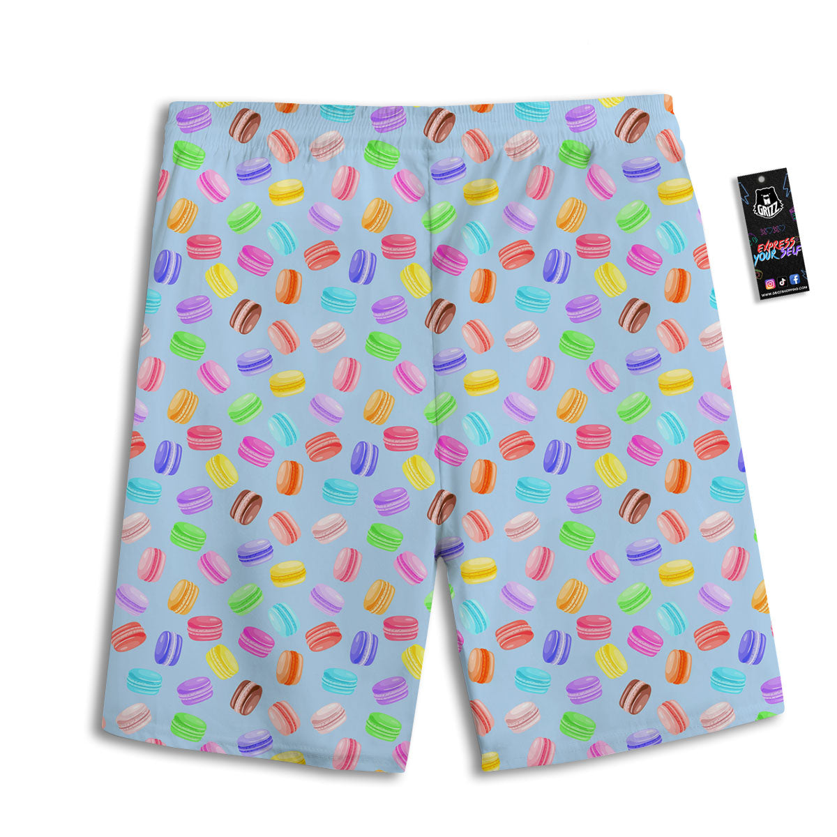 Macarons Colorful Print Pattern Men's Athletic Shorts