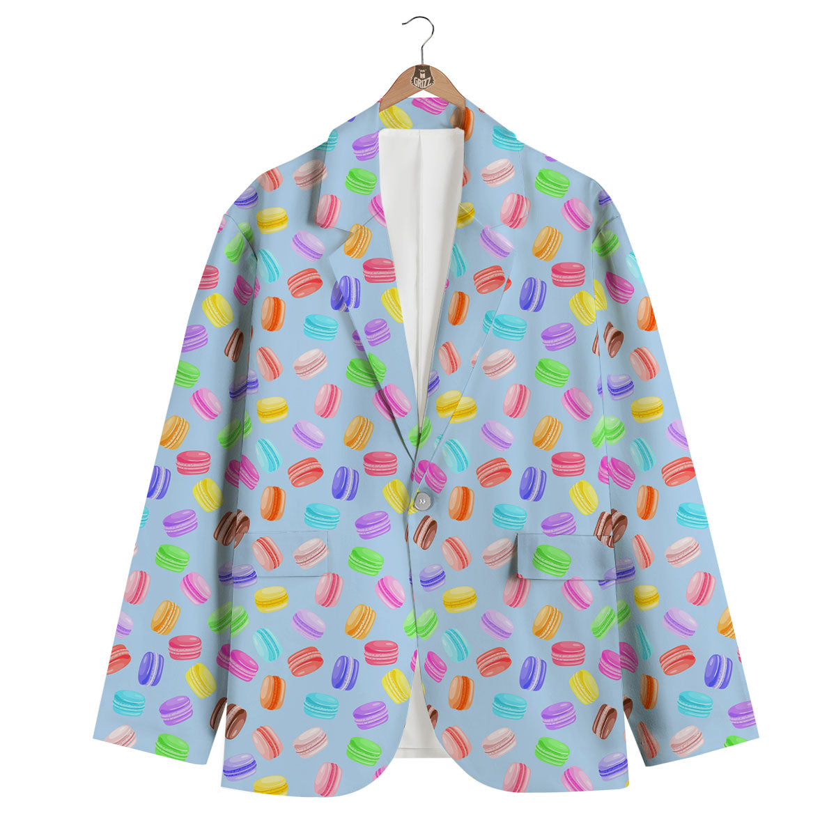 Macarons Colorful Print Pattern Men's Blazer-grizzshop