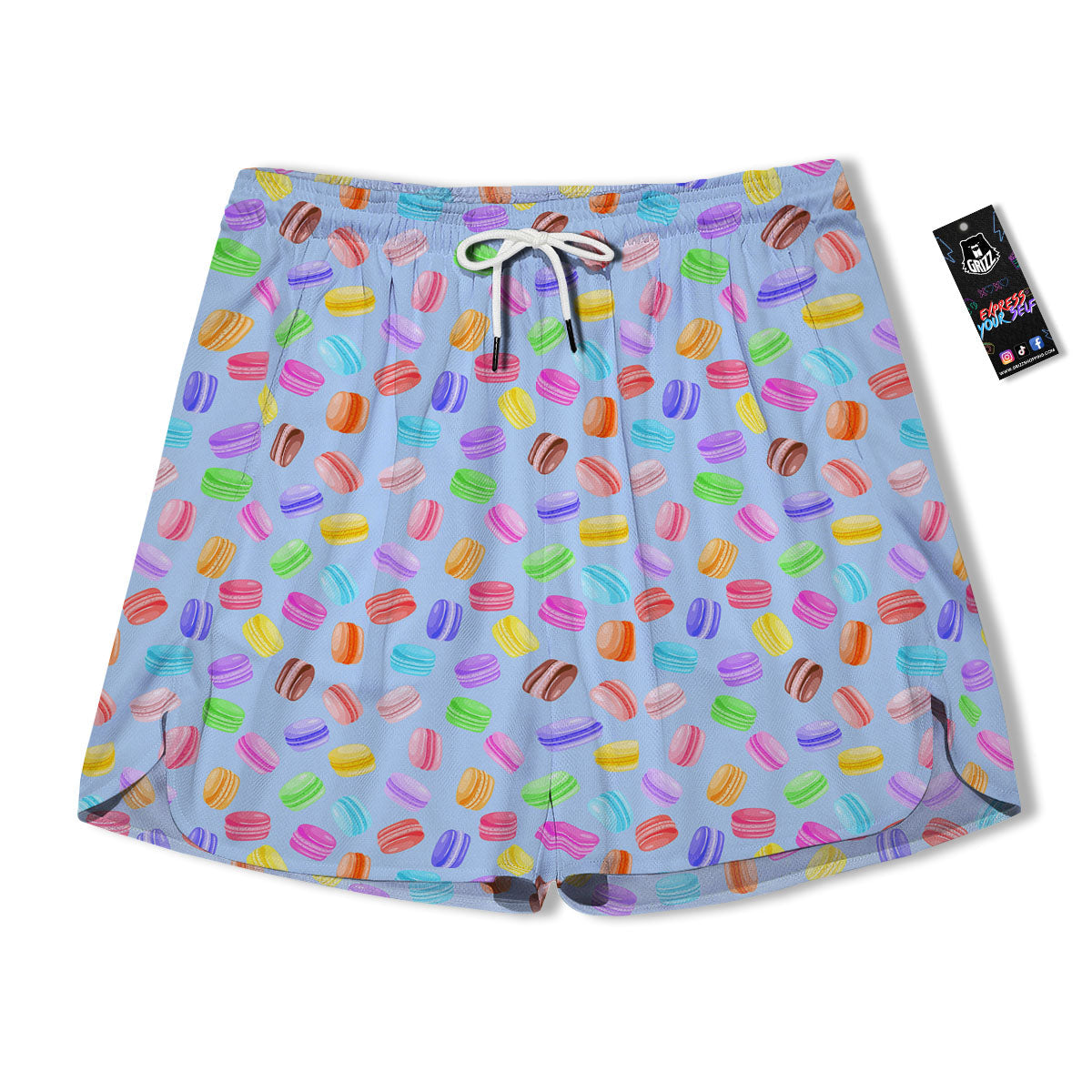 Macarons Colorful Print Pattern Men's Running Shorts-grizzshop