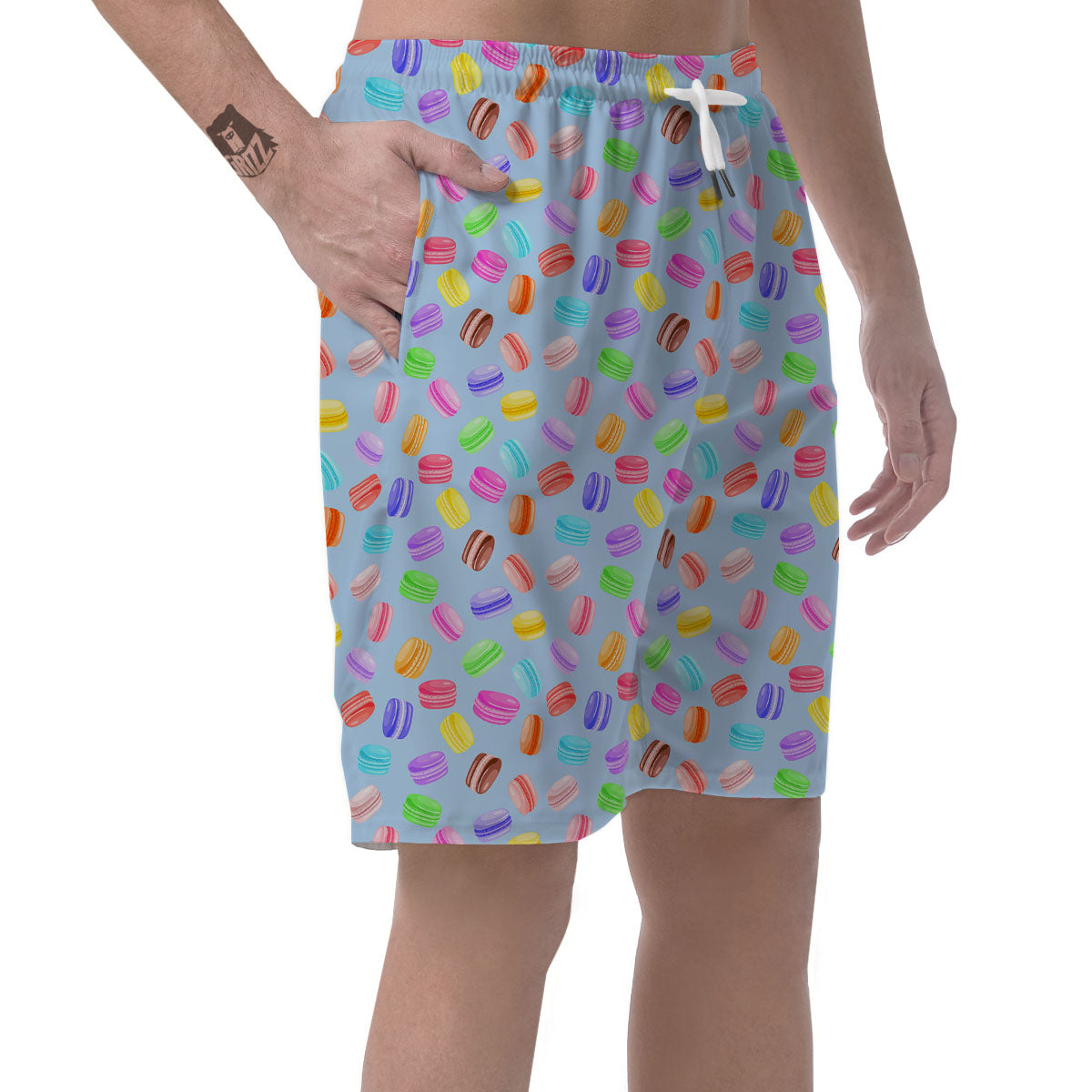 Macarons Colorful Print Pattern Men's Shorts-grizzshop