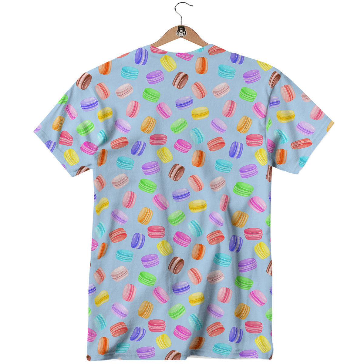 Macarons Colorful Print Pattern T-Shirt-grizzshop