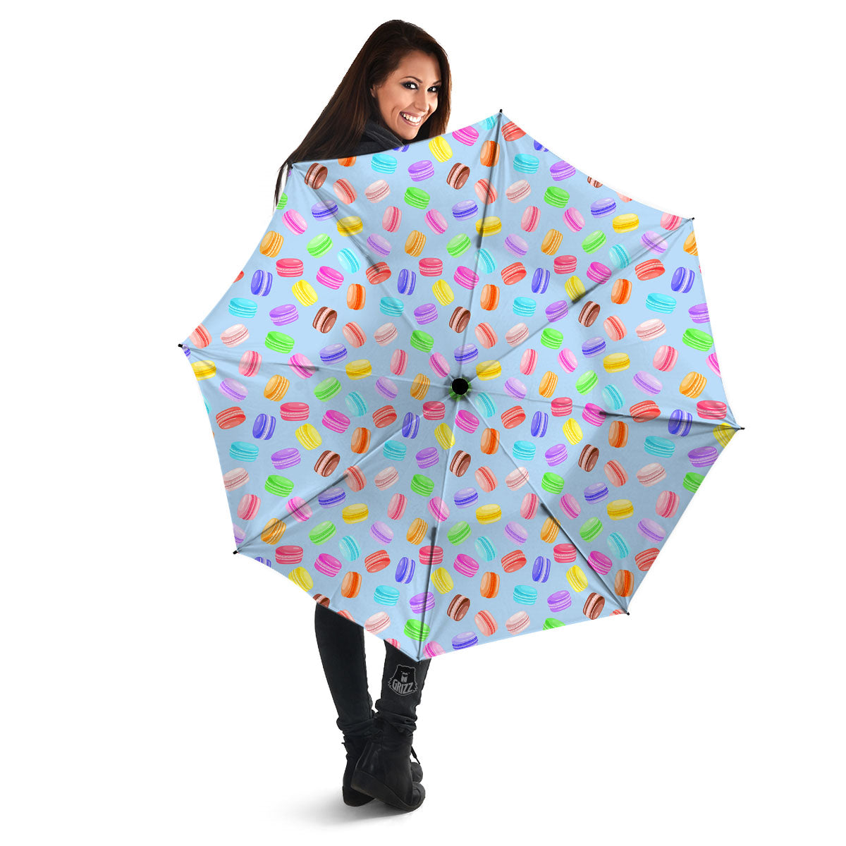 Macarons Colorful Print Pattern Umbrella-grizzshop