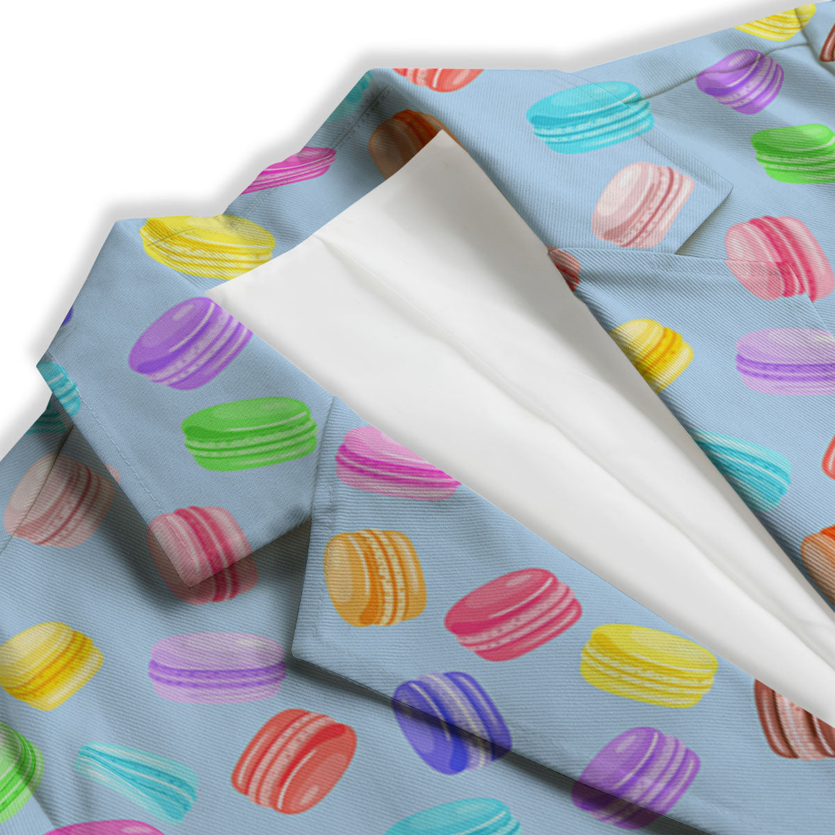 Macarons Colorful Print Pattern Women's Blazer-grizzshop