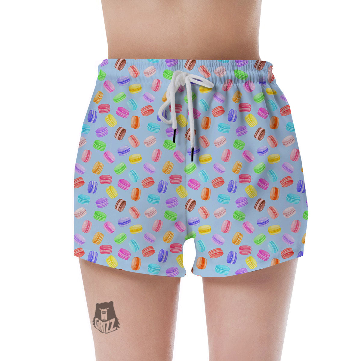 Macarons Colorful Print Pattern Women's Shorts-grizzshop