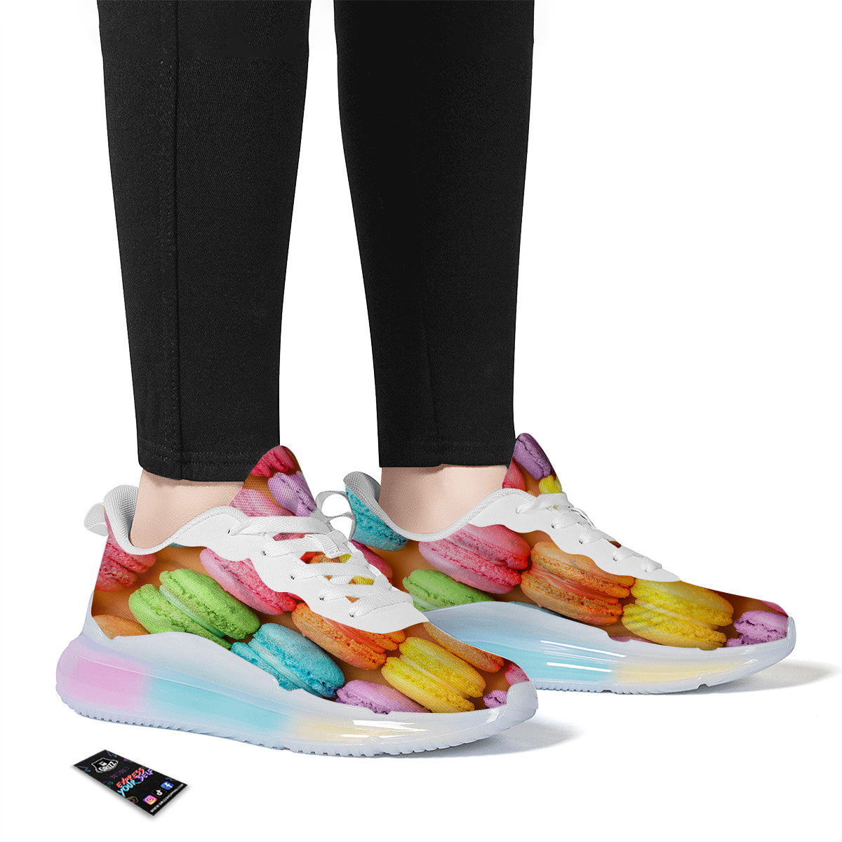 Macarons Colorful Print Running Sneakers-grizzshop