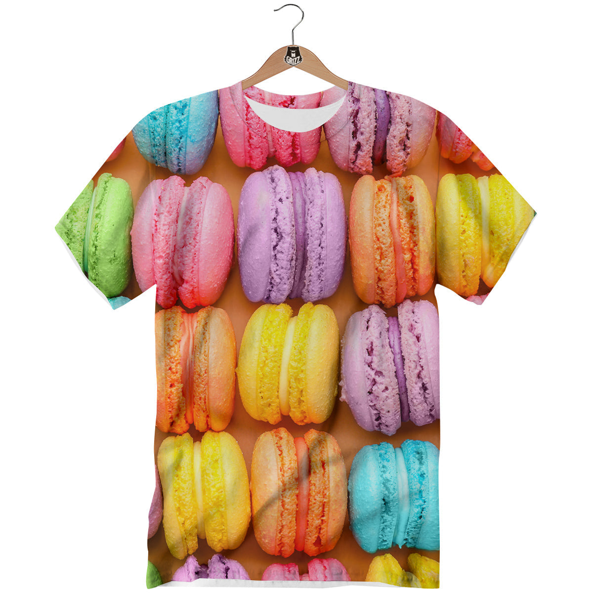 Macarons Colorful Print T-Shirt-grizzshop