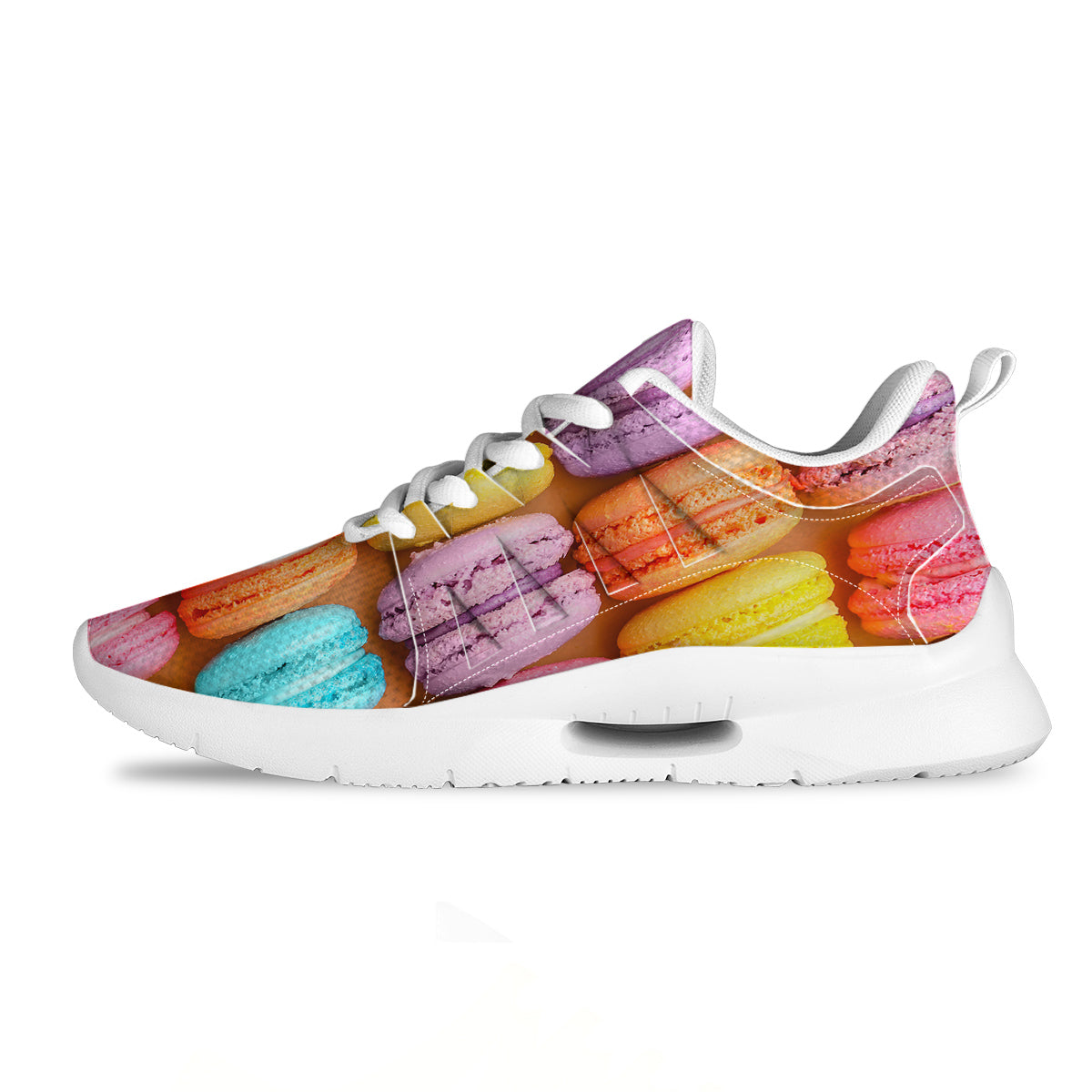 Macarons Colorful Print Tennis Shoes-grizzshop