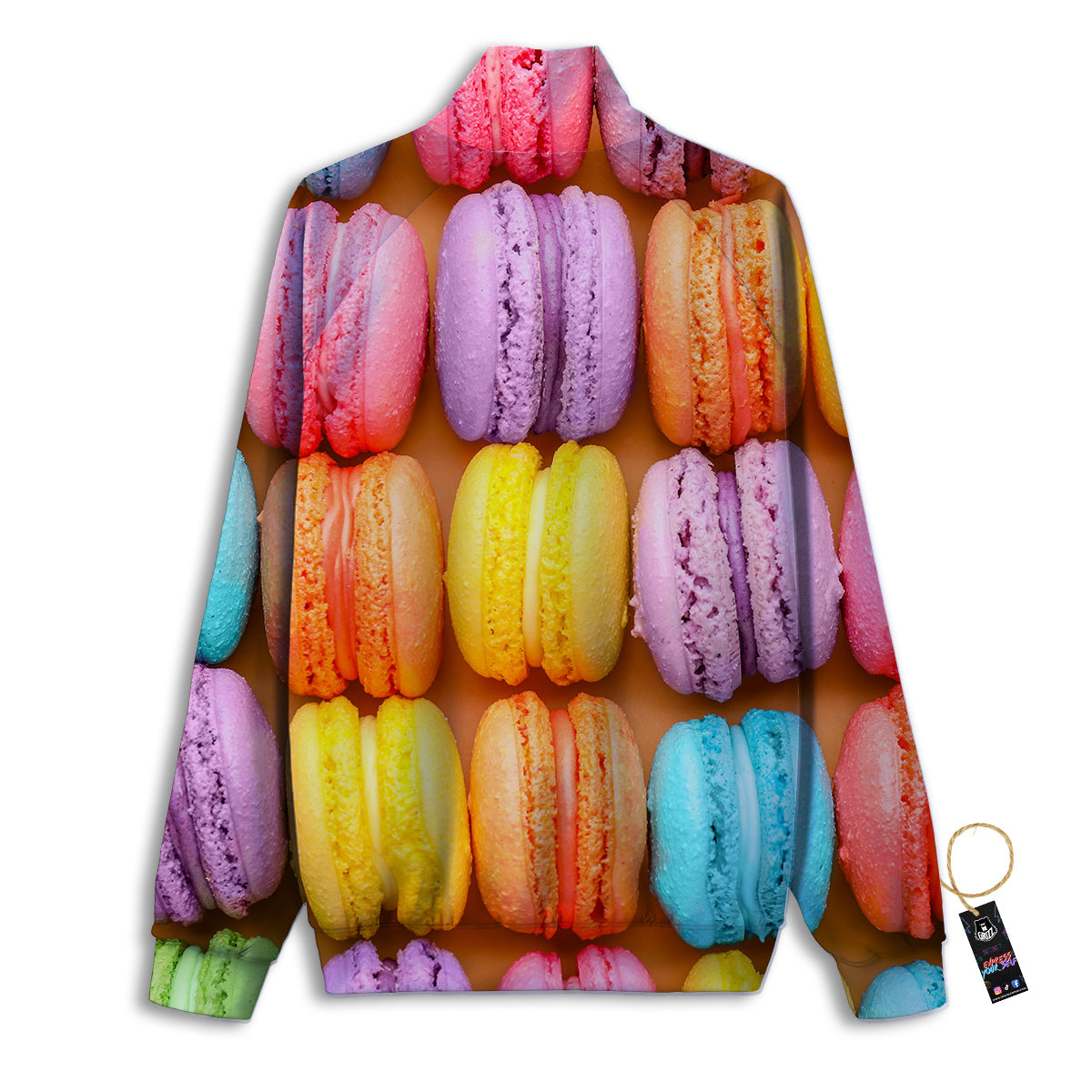 Macarons Colorful Print Track Jacket-grizzshop
