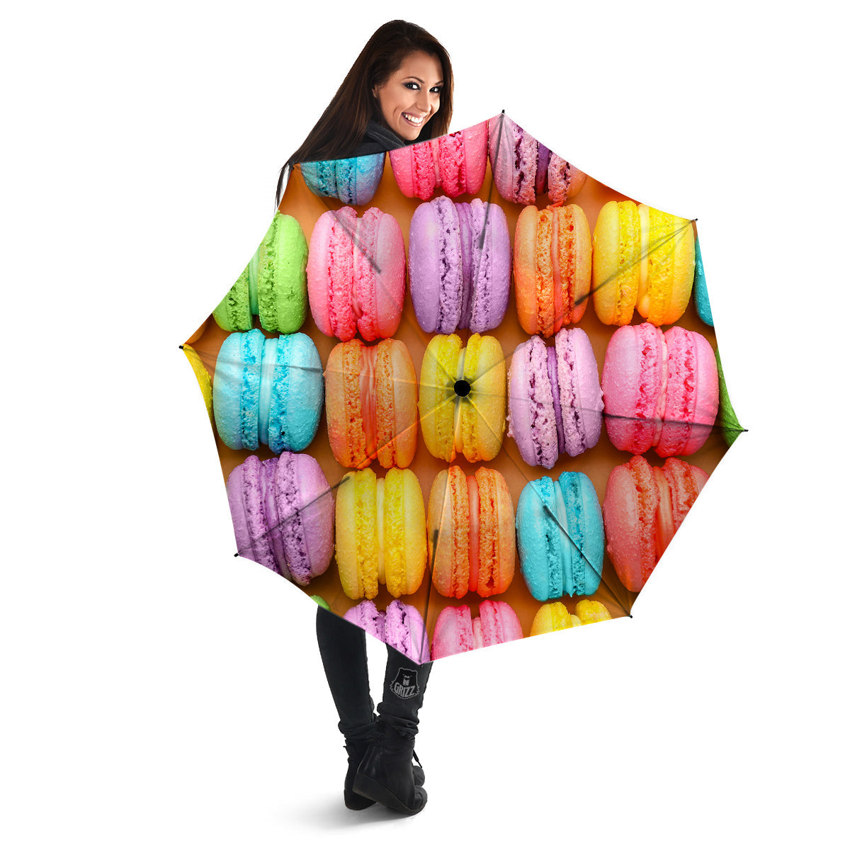 Macarons Colorful Print Umbrella-grizzshop