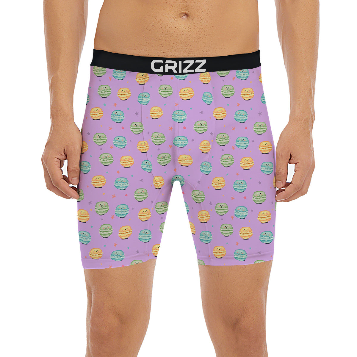 Macarons Cute Print Pattern Boxer Briefs-grizzshop