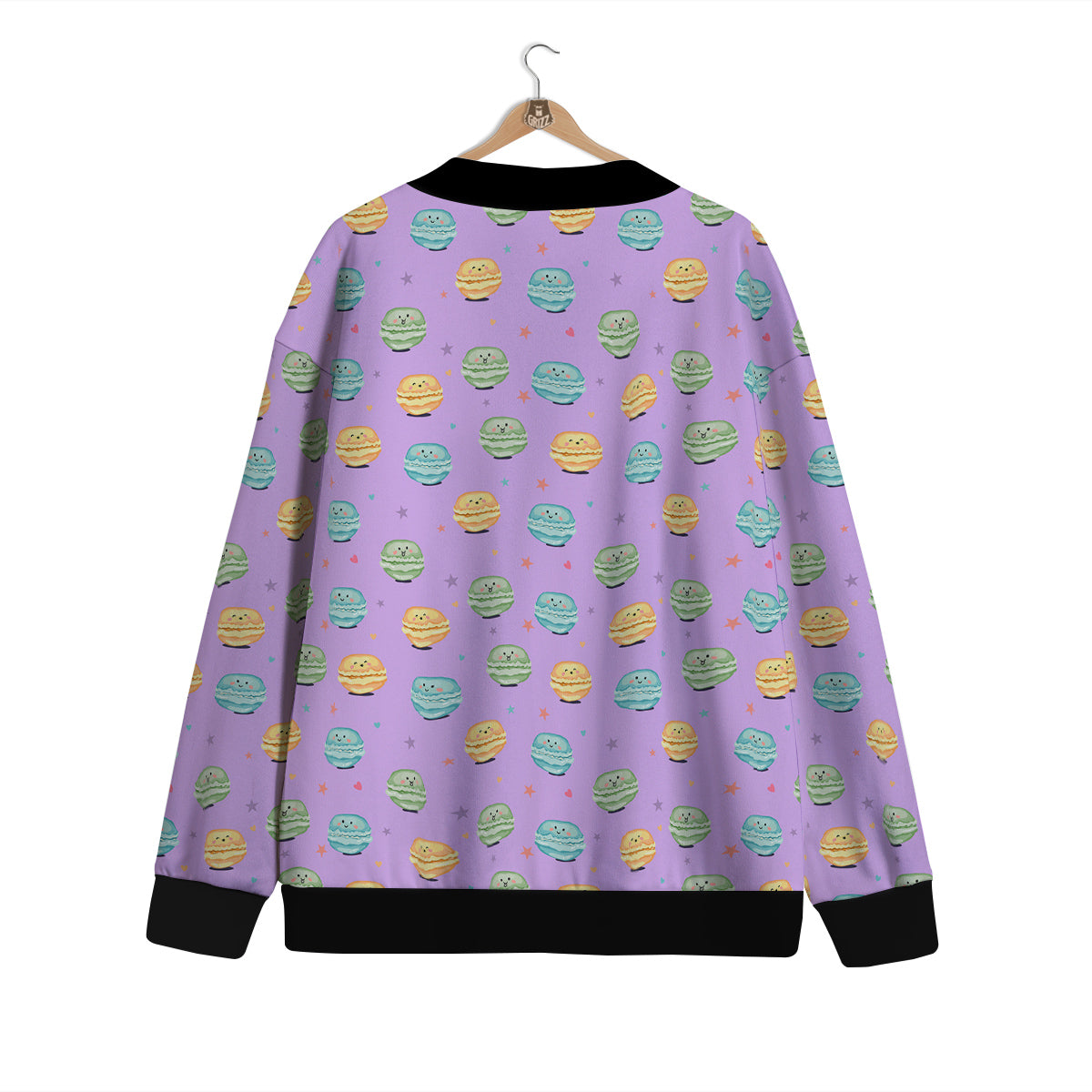 Macarons Cute Print Pattern Cardigan-grizzshop
