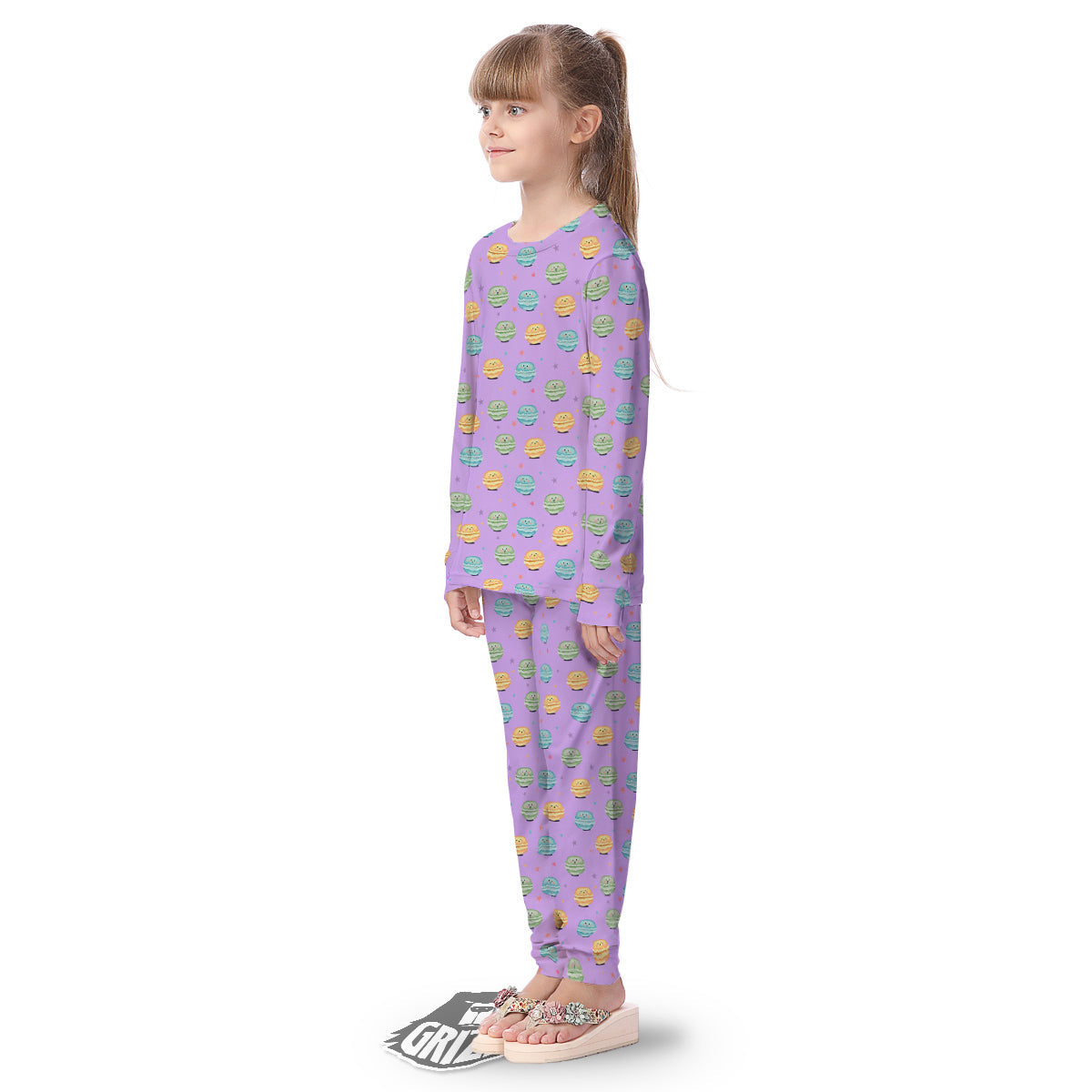 Macarons Cute Print Pattern Kid's Pajamas-grizzshop