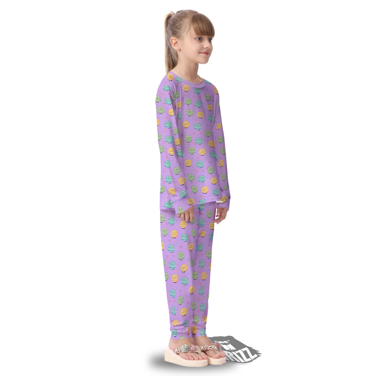 Macarons Cute Print Pattern Kid's Pajamas-grizzshop