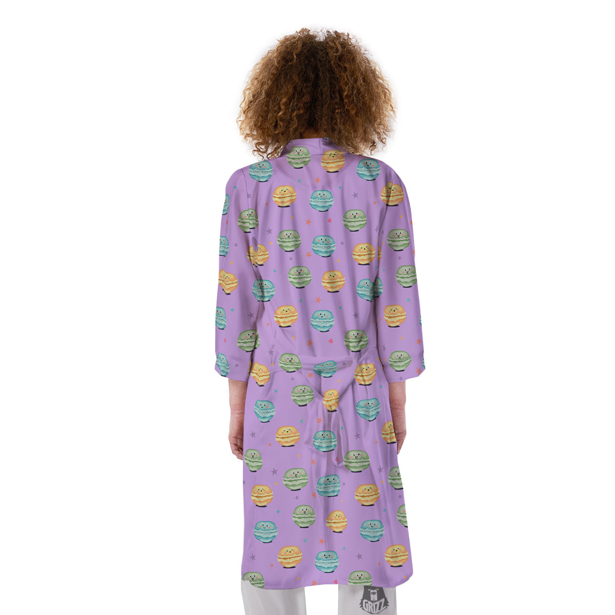 Macarons Cute Print Pattern Kimono-grizzshop