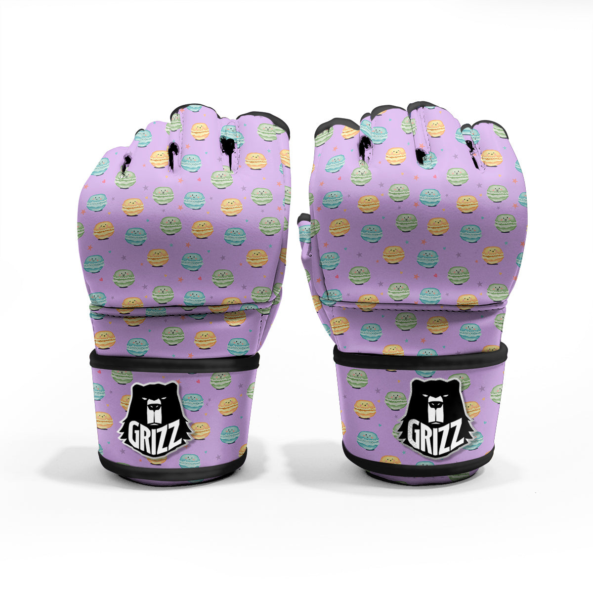 Macarons Cute Print Pattern MMA Gloves-grizzshop