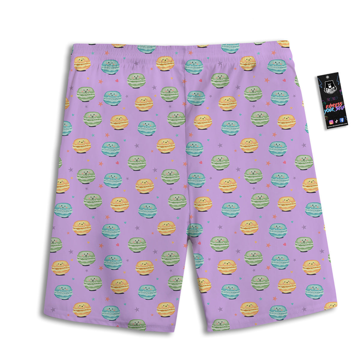 Optical Illusion Octagonal Psychedelic Men's Athletic Shorts