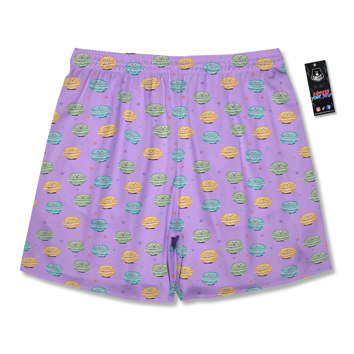 Macarons Cute Print Pattern Men's Running Shorts-grizzshop