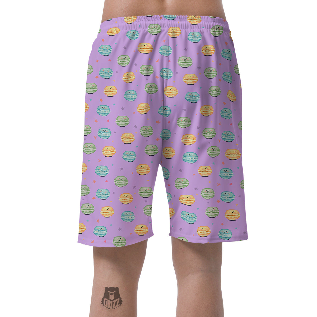 Macarons Cute Print Pattern Men's Shorts-grizzshop