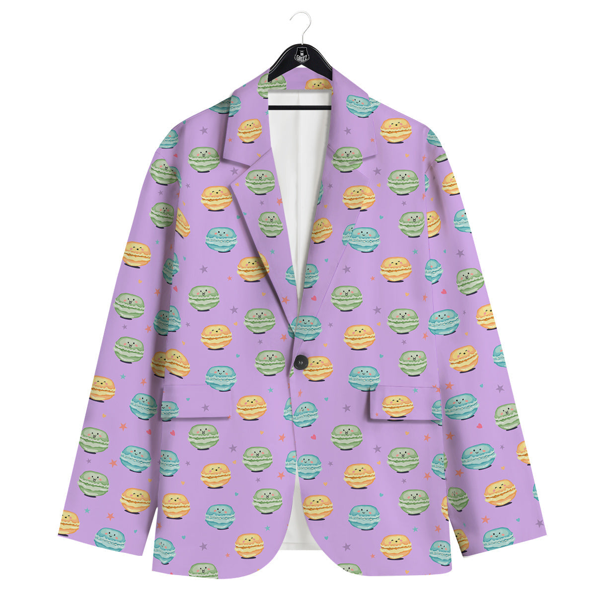 Macarons Cute Print Pattern Men's Sport Coat-grizzshop