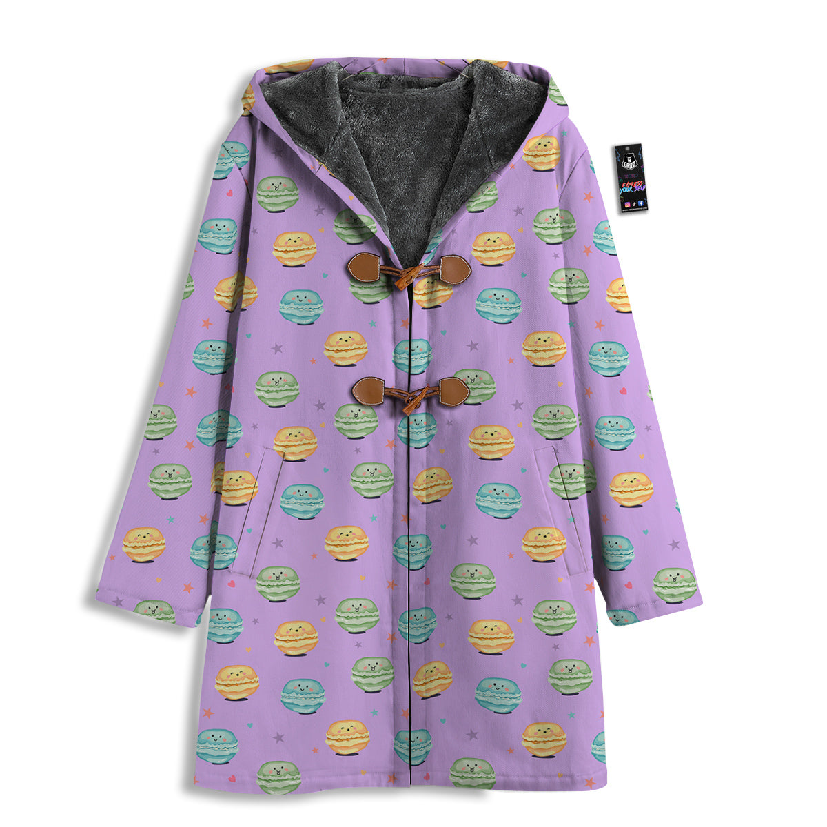 Macarons Cute Print Pattern Men's Windbreaker Jacket-grizzshop