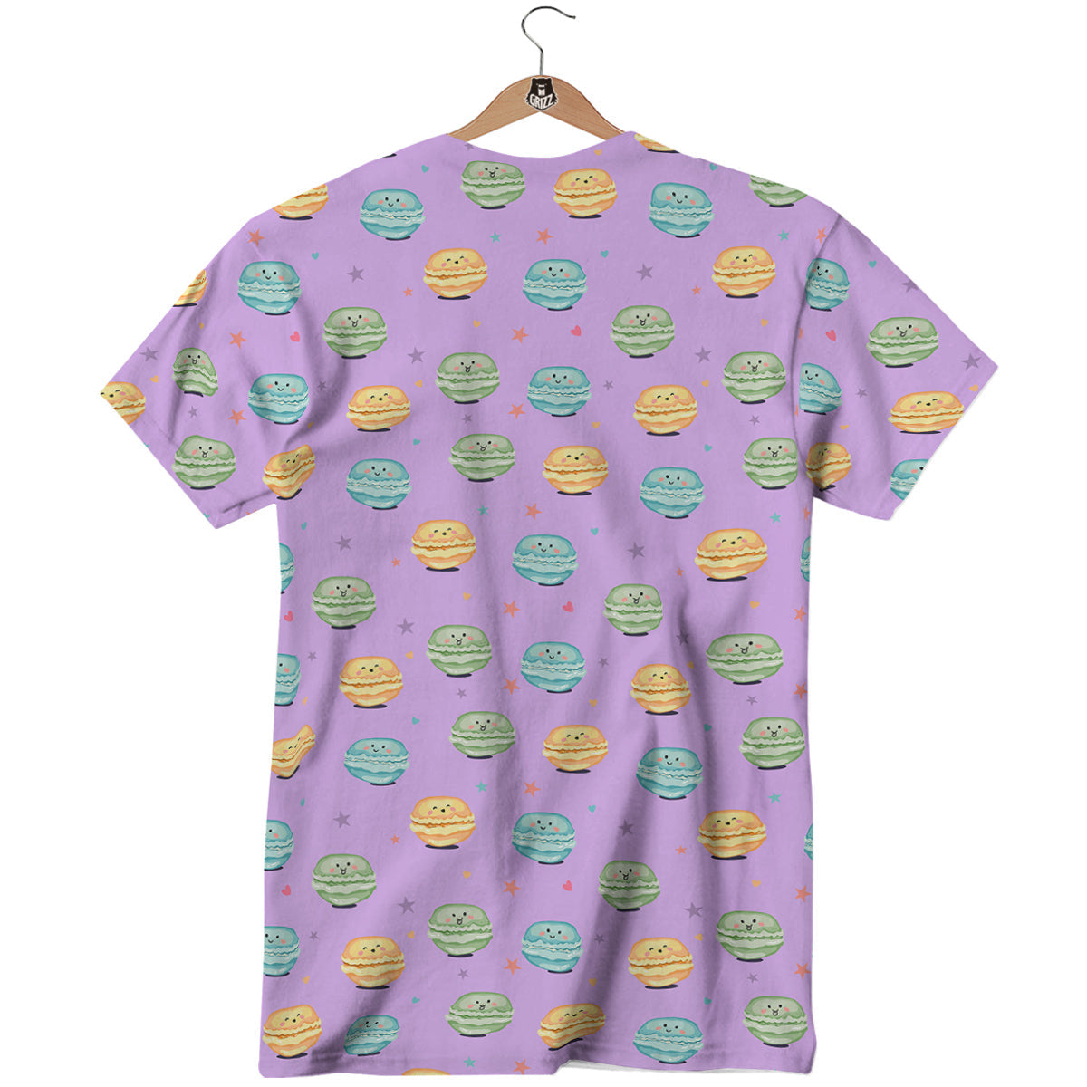 Macarons Cute Print Pattern T-Shirt-grizzshop