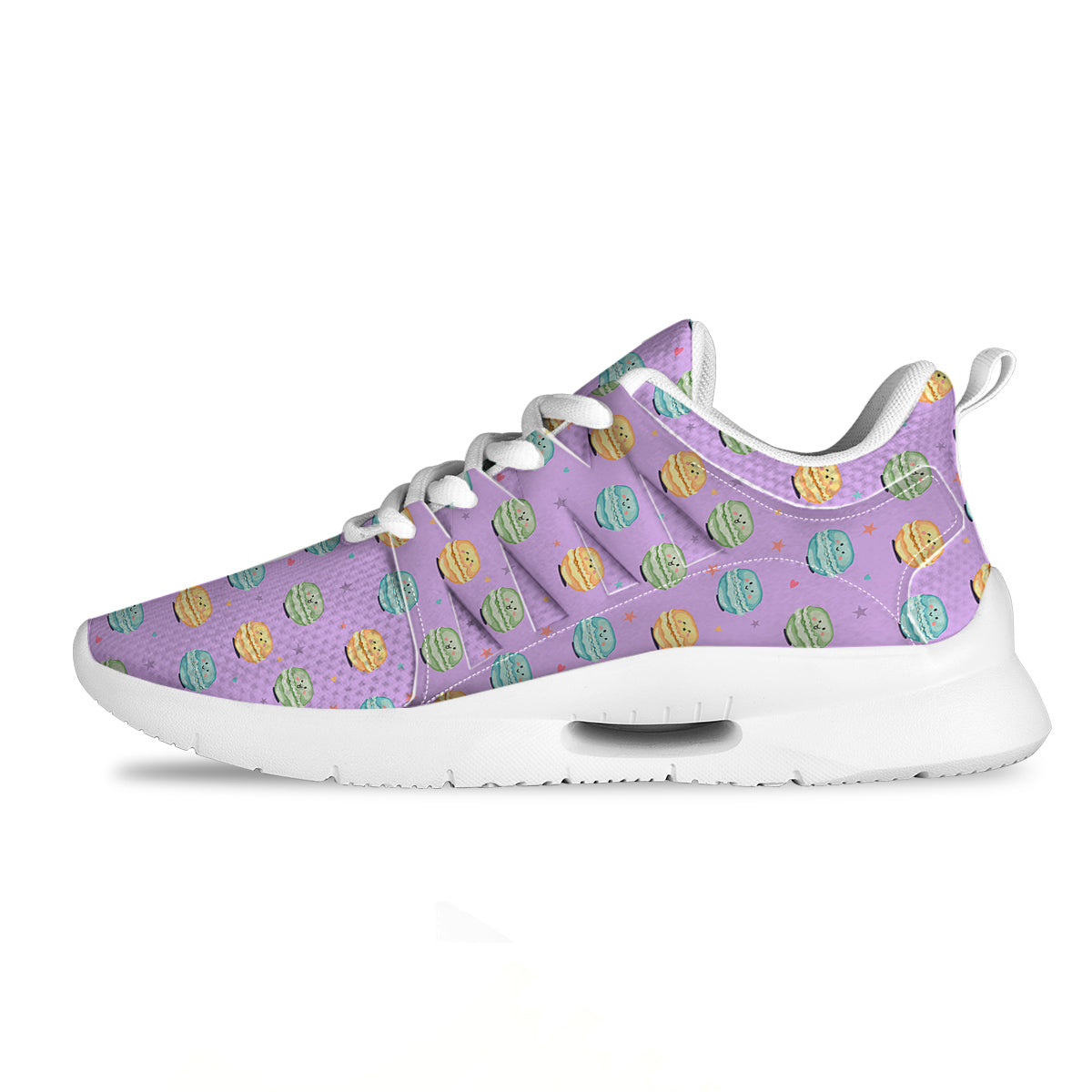 Macarons Cute Print Pattern Tennis Shoes-grizzshop
