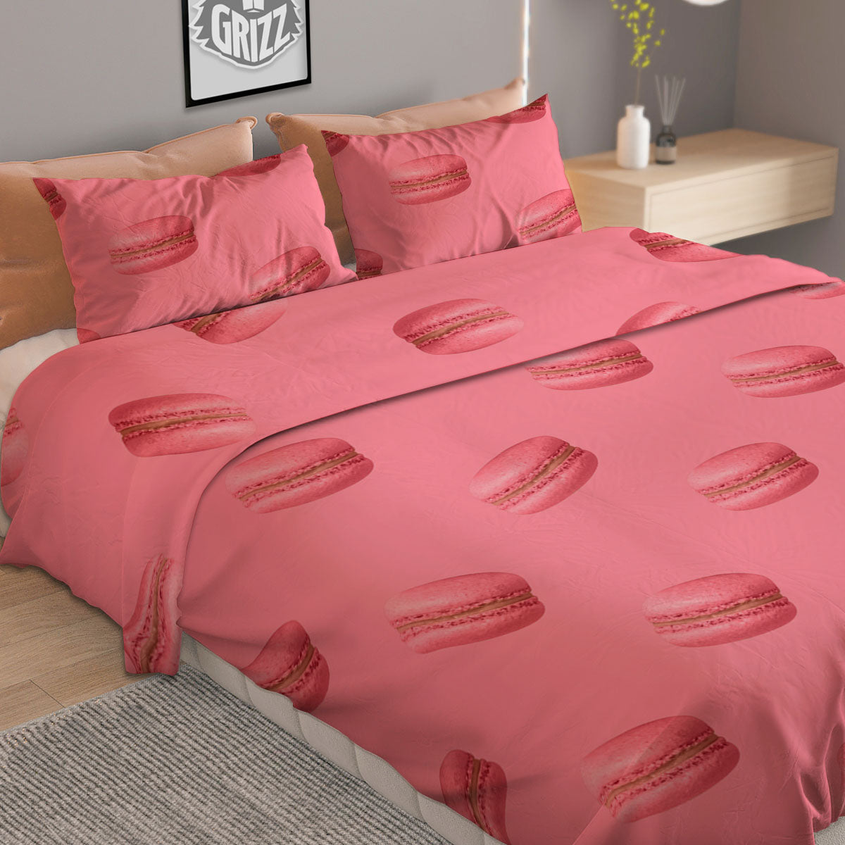 Marble White Gold Print Pattern Duvet Cover Bedding Set