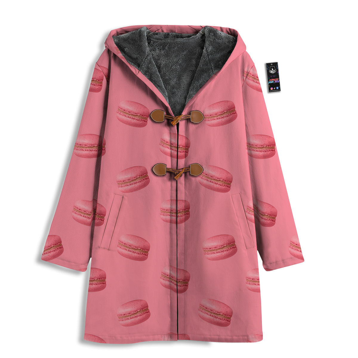 Macarons Pink Print Pattern Men's Windbreaker Jacket-grizzshop