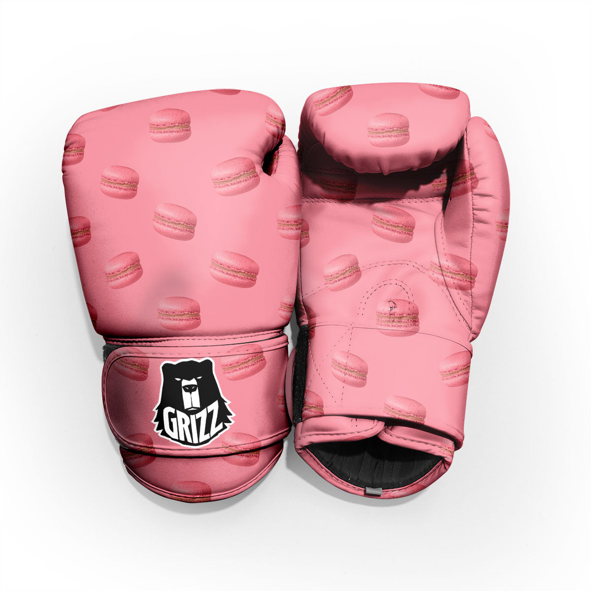 Macarons Pink Print Pattern Pro Boxing Glove