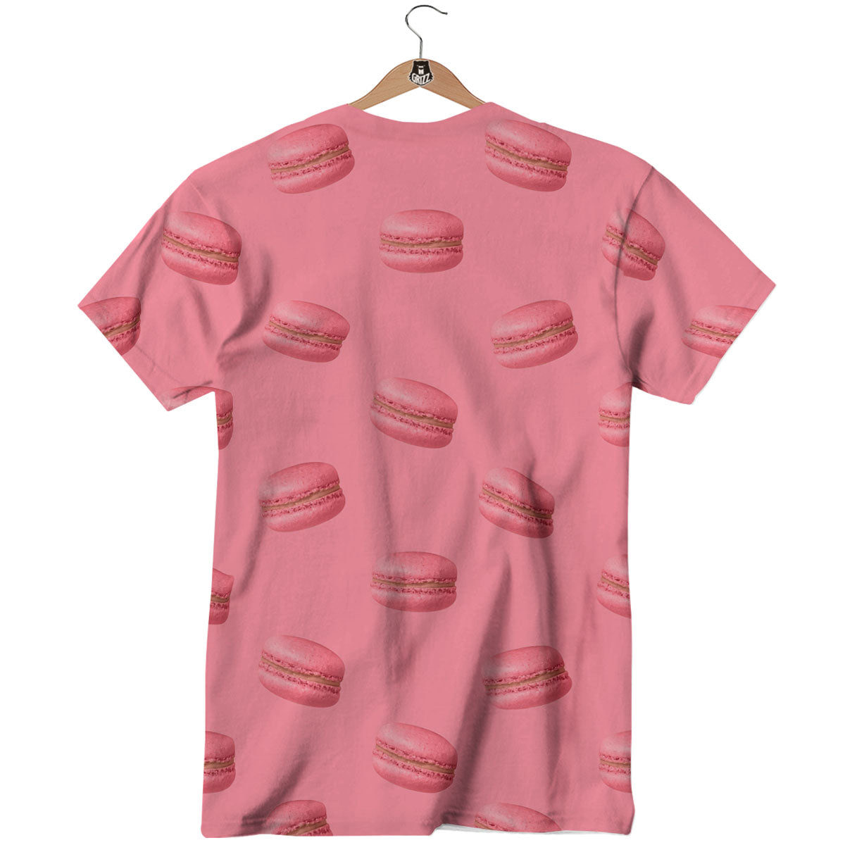 Macarons Pink Print Pattern T-Shirt-grizzshop