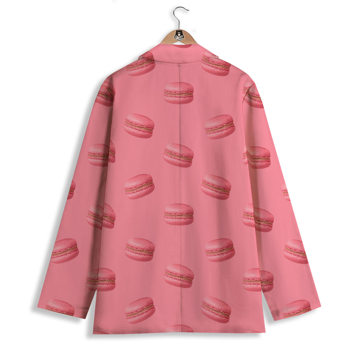 Macarons Pink Print Pattern Women's Blazer-grizzshop