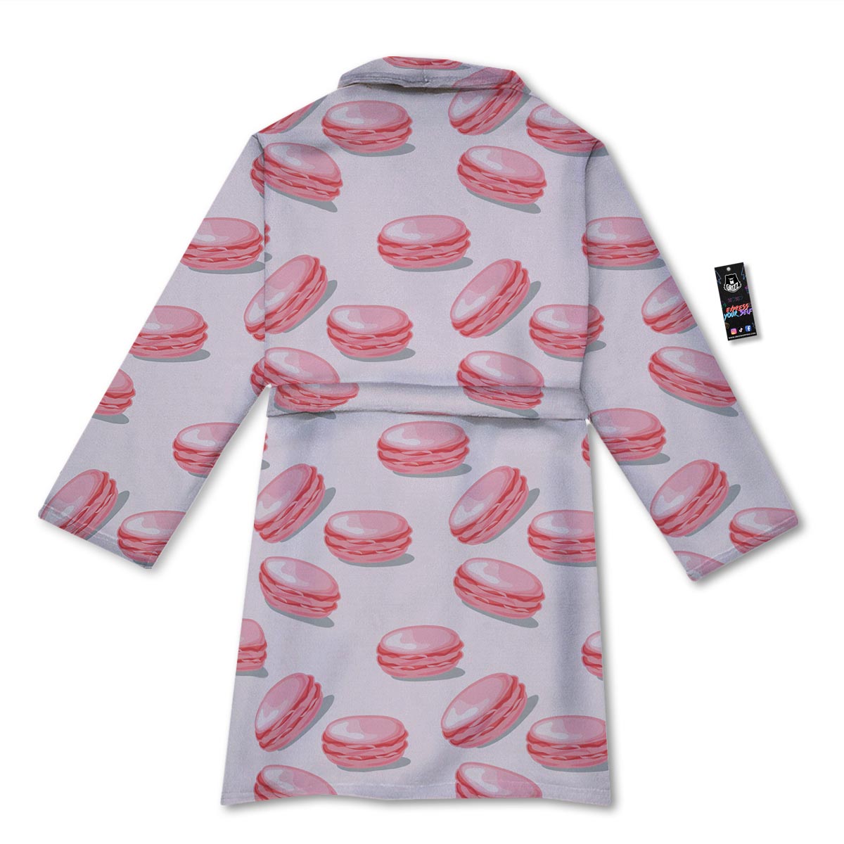 Macarons Sweet Print Pattern Bathrobe-grizzshop