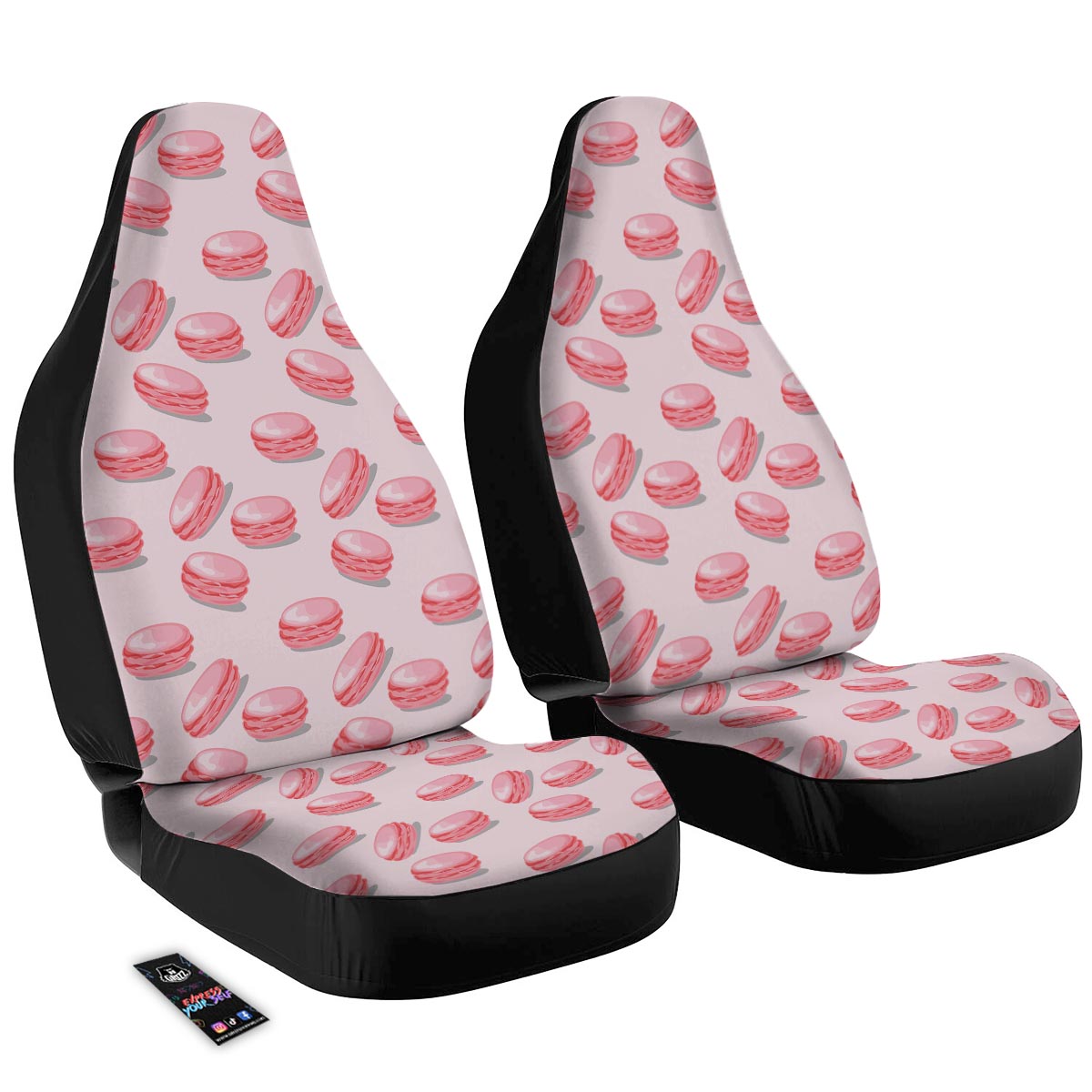 Macarons Sweet Print Pattern Car Seat Covers-grizzshop