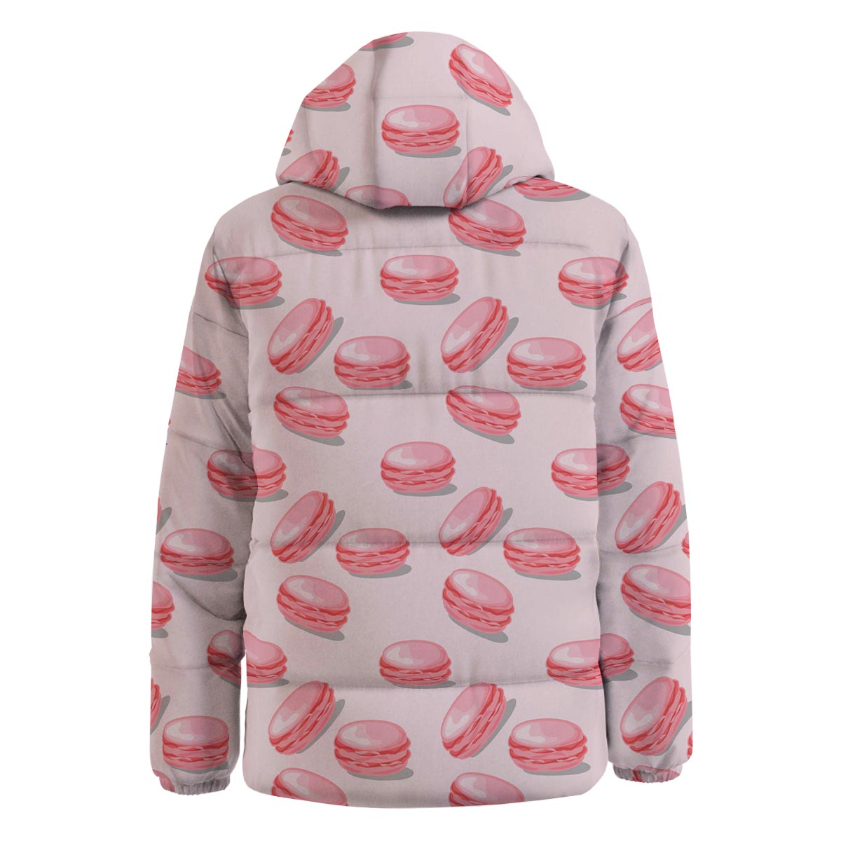 Macarons Sweet Print Pattern Down Jacket-grizzshop