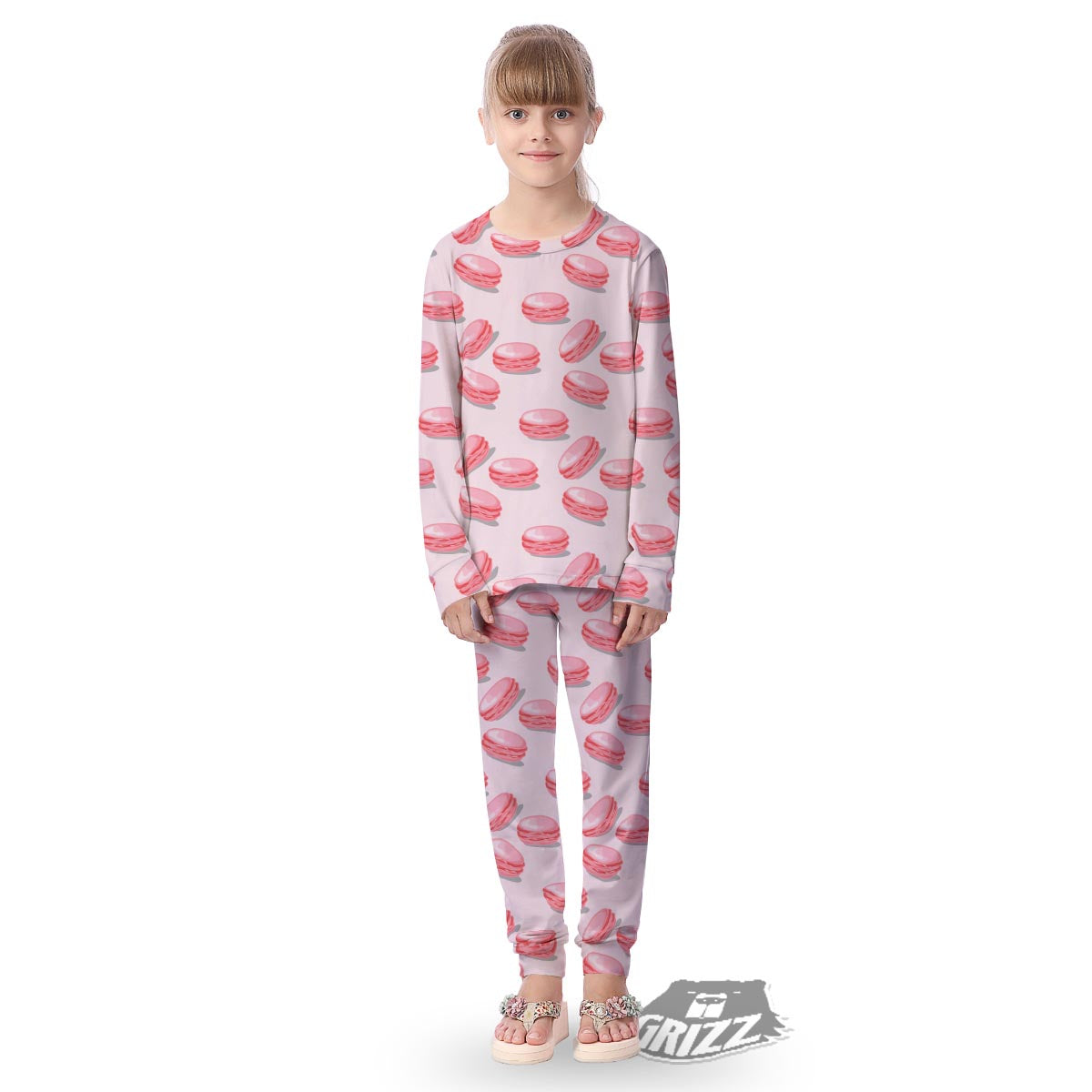 Macarons Sweet Print Pattern Kid's Pajamas-grizzshop