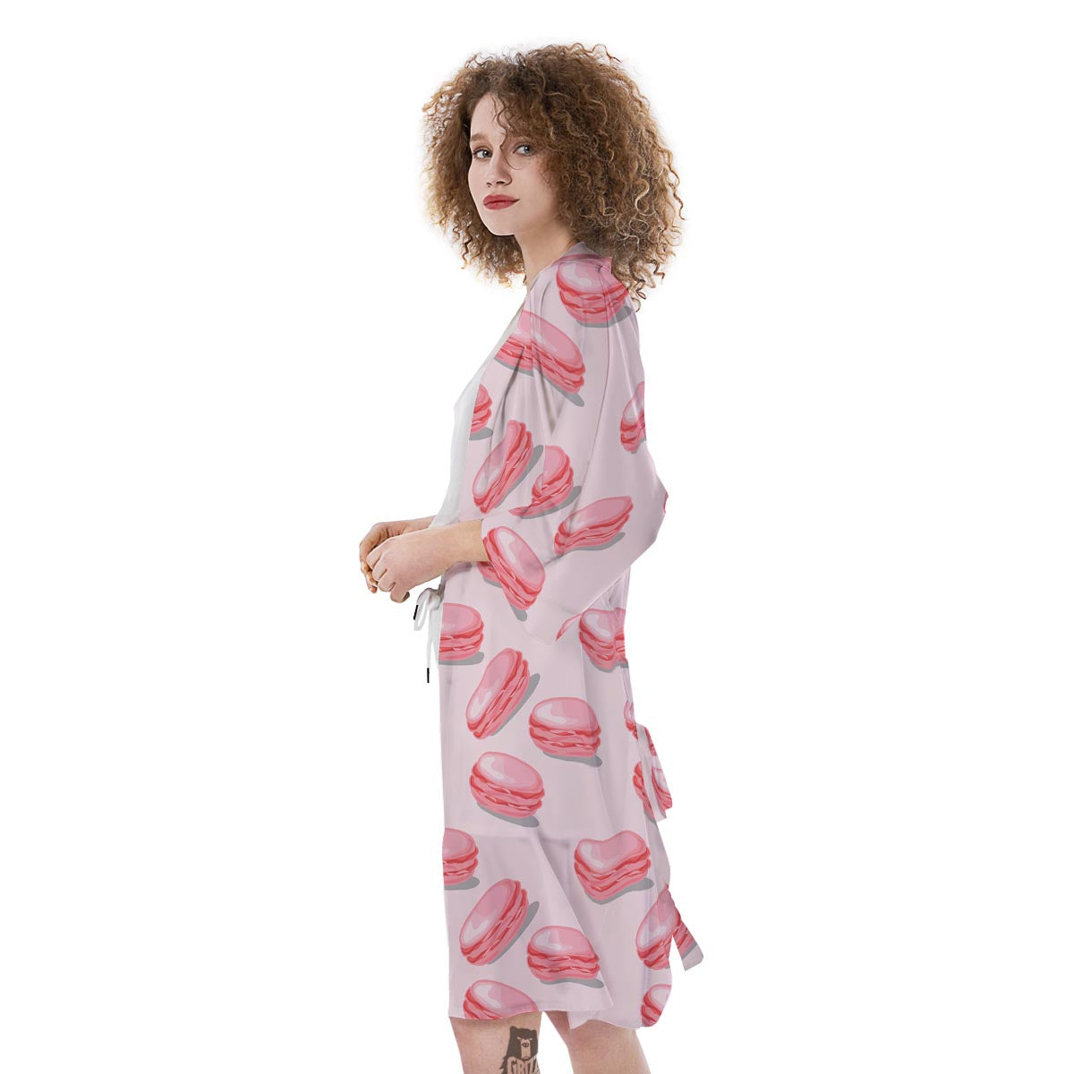 Macarons Sweet Print Pattern Kimono-grizzshop